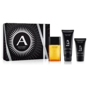 Coffret Azzaro : Eau de toilette 100 ml + Shampoing + Baume Après-Rasage